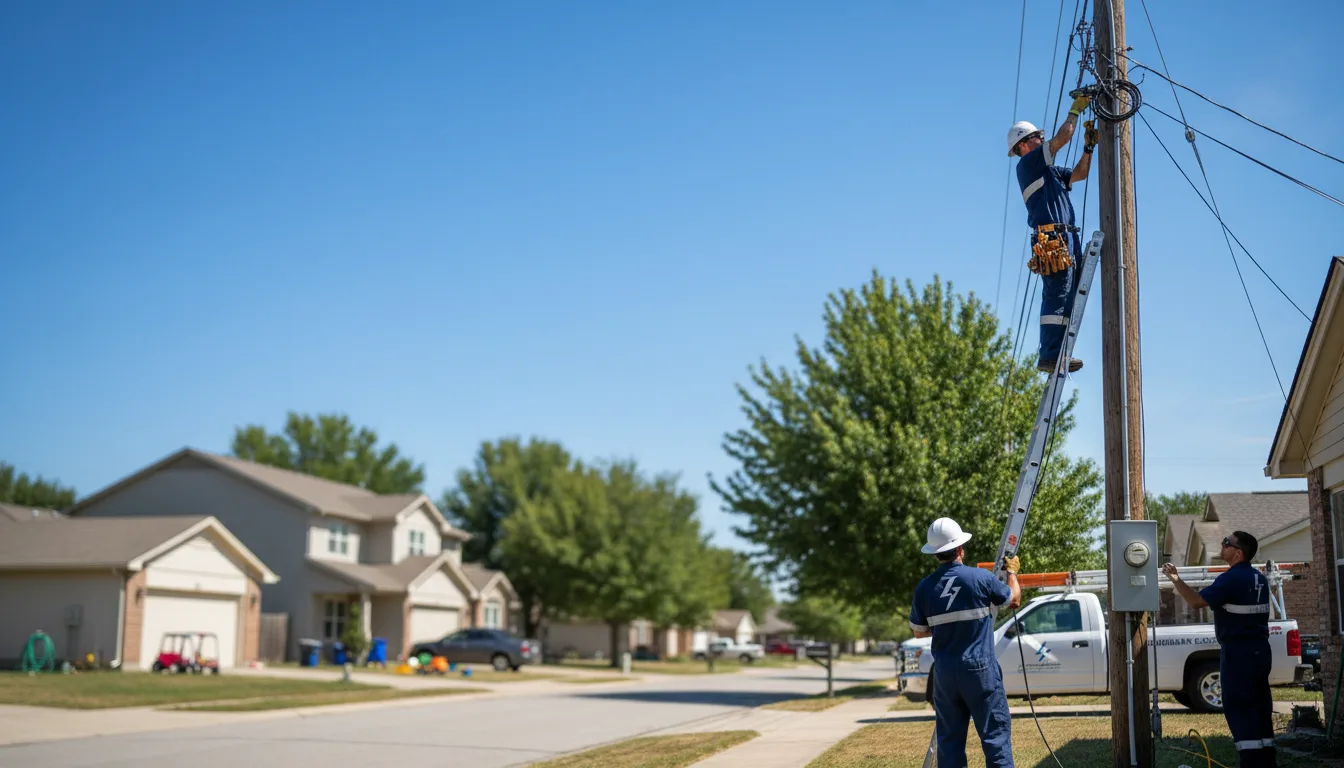 Residential electrician providing installation services in Plainview, MN